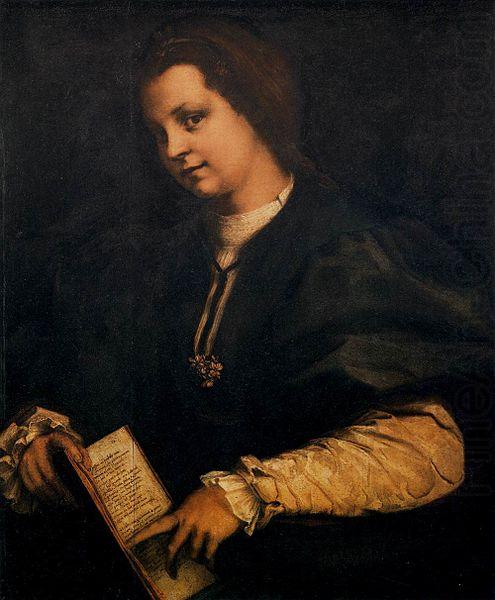 Andrea del Sarto Portrait of a Lady with a Book